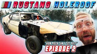 HOW MUCH WEIGHT CAN I SAVE?! 1971 RUSTANG HOLEROOF NASCAR PROJECT (Gutting the Doors - Ep.2)
