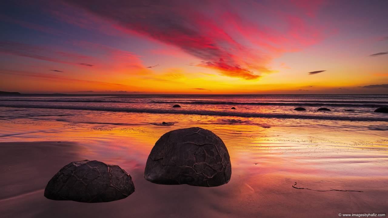 Timelapse - Moeraki Boulders, New Zealand