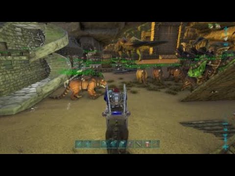 Ark Survival Evolved ラグナロク ジャングル洞窟 ローカルソロ周回 ベロナサウルス Youtube