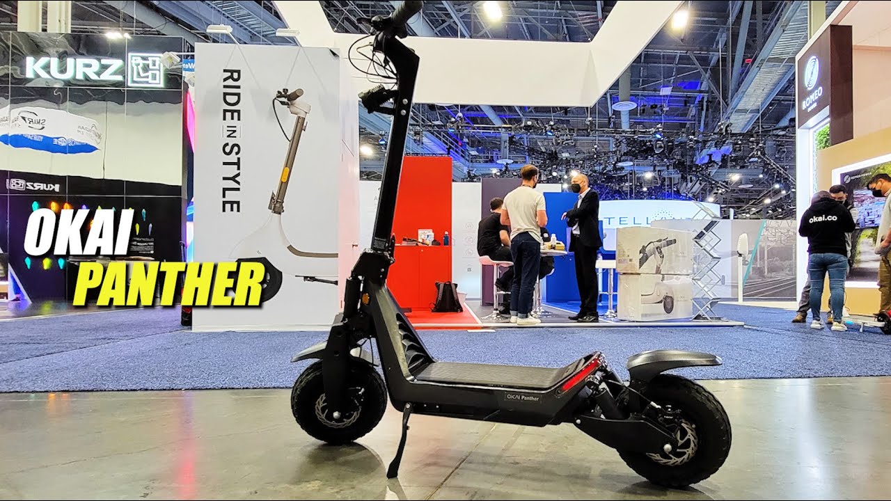 Electrical Scooter OKAI PANTHER 37 mph PROTOTYPE at CES2022!