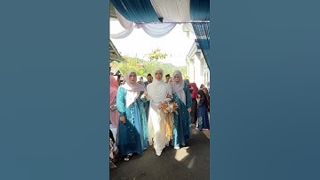 Pesona pengantin adat syari di pernikahan perkampungan #youtube #short #viral #fypシ #wedding