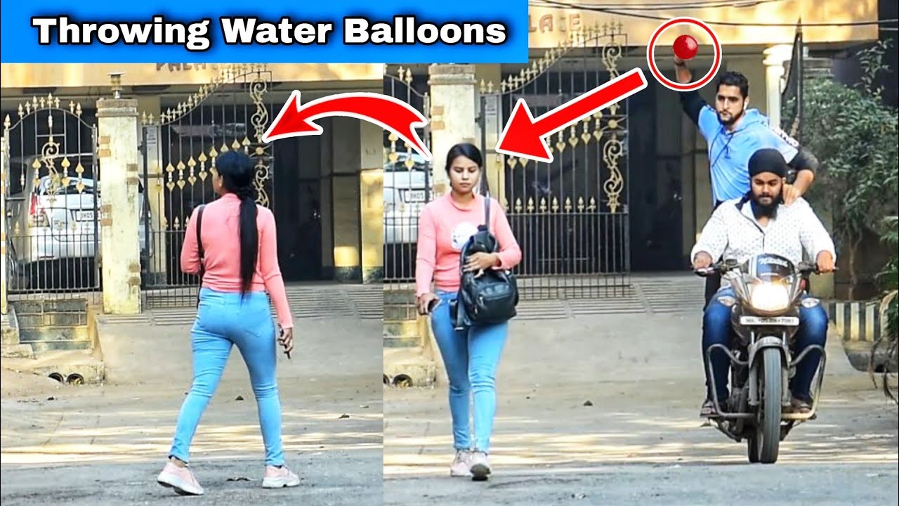 Throwing Water Balloons From Bike | Part 3 | Prakash Peswani Prank |