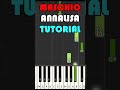 MASCHIO - ANNALISA - tutorial ritornello (mano destra) #pianoroll #ritornellipop