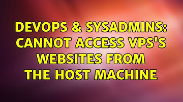DevOps & SysAdmins: Cannot access vps