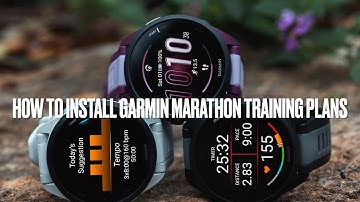 How to download and install Garmin Marathon training plans