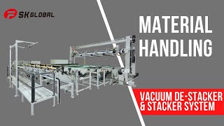 SK Global Vacuum De-Stacker & Stacker System Material Handling