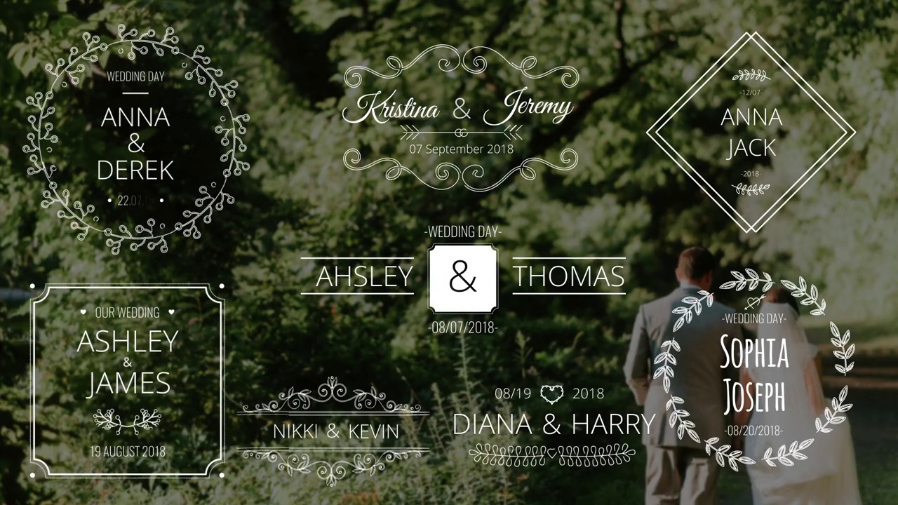 Wedding Names by mdlabdesign for Adobe After Effects