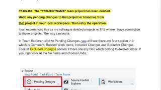 Error Solved;Visual studio 2013 or 2015 or 2017 team project has been deleted