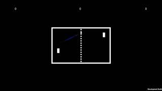 Pong playing against an enemy AI