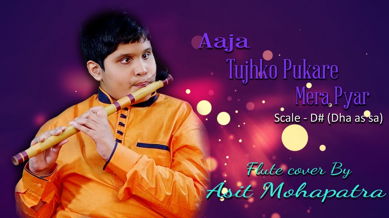 Aja Tujhko Pukare mere geet instrumental cover by Asit Mohapatra  SCALE D   Dha as Sa