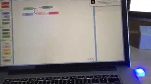 Fun with @nodeblu @skynetim and @thingm Blink1 #iot