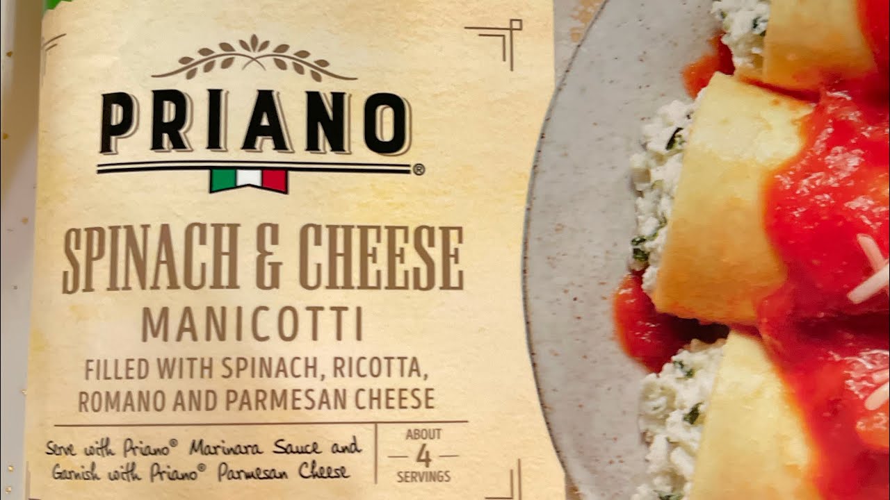 Spinach And Cheese Manicotti ALDI PRIANO ALDI Food Haul YouTube spinach-and-cheese-manicotti-aldi-priano-aldi-food-haul-youtube