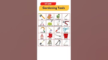 Gardening Tools Name in English 🪓 #shorts