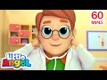 Little Angel - Going To The Doctor | Kids Fun &amp; Educational Cartoons | Moonbug Play and Learn