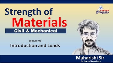 SOM | L-01 | Introduction and Loads | Civil & Mechanical Engineering | Call 7503708277