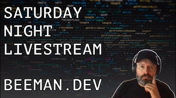 Playing with Angular, Formly and Tailwind -  BEEMAN.DEV SATURDAY NIGHT LIVESTREAM
