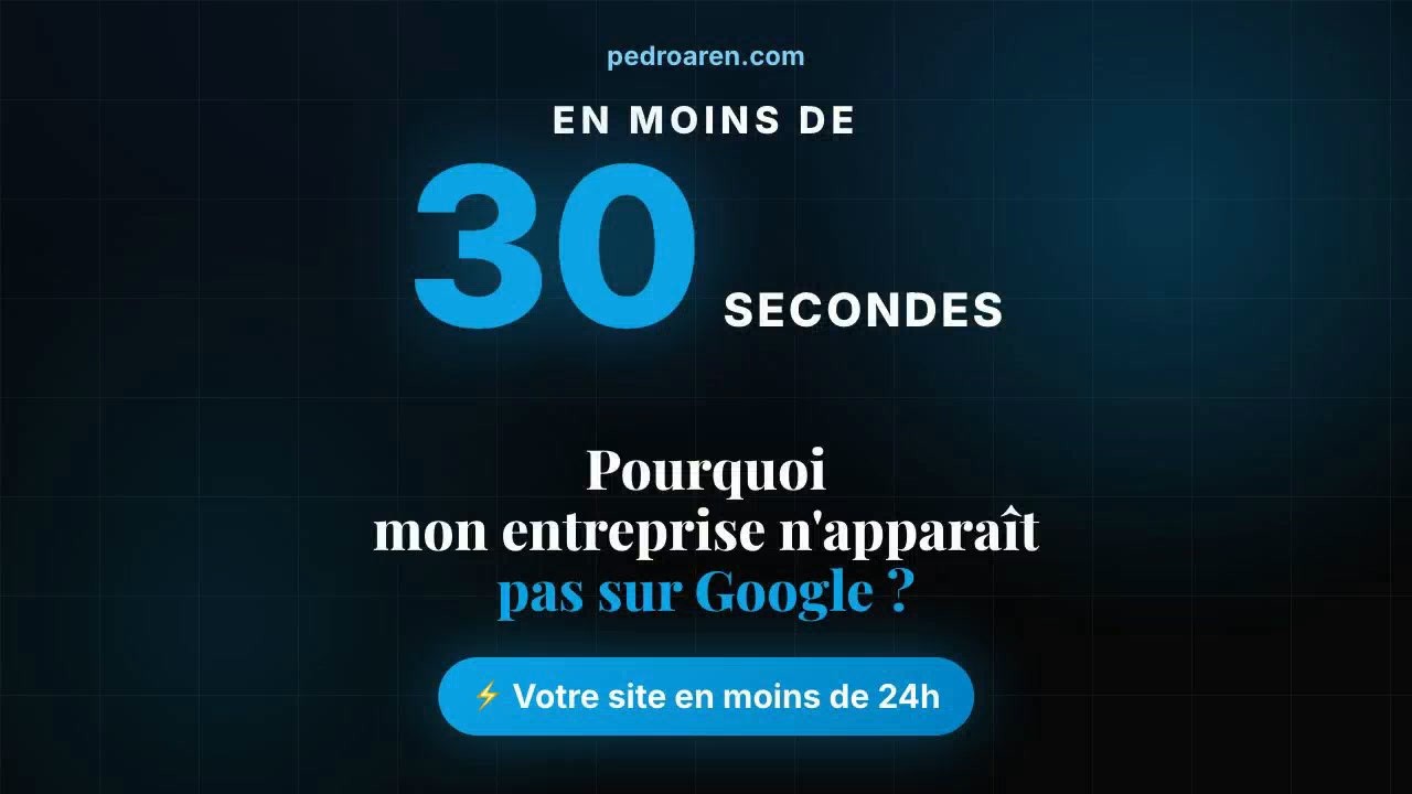 Pourquoi mon entreprise n'apparait pas sur Google ?