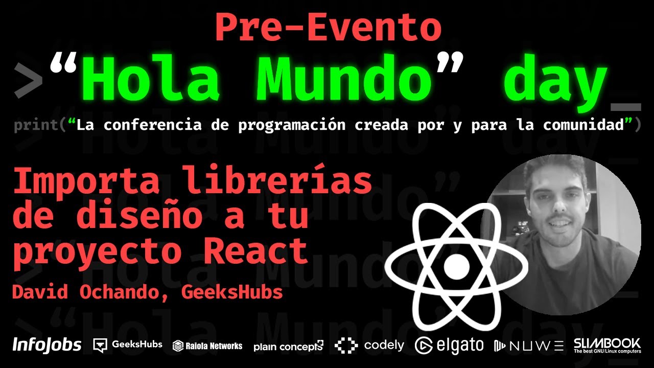 Importa librer as de dise o a tu proyecto react pre hola mundo day