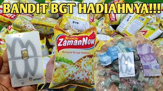 SUPER BANDIT!!! DAPET HADIAH EMAS BATANGAN!!! UNBOXING SNACK ZAMAN NOW 100 BUNGKUS