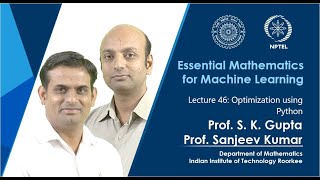 Lecture 46: Optimization using Python