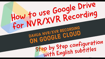 How to setup Dahua XVR/NVR Recording with Cloud (Google Drive)| Urdu | English Subtitles