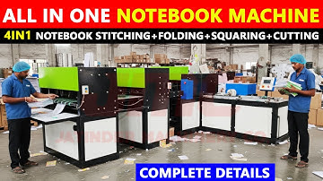 Full Automatic Notebook Making Machine 😍👌 | Notebook Making Machine Price | Notebook Business