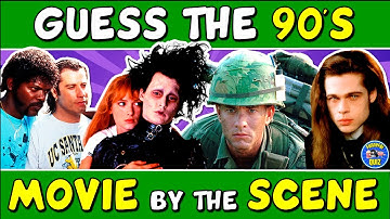Guess the "90s MOVIES BY THE SCENE" QUIZ! 🎬 | CHALLENGE/ TRIVIA