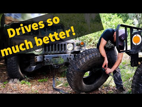 Humvee Build - How To Remove Humvee Run-Flats From Tires