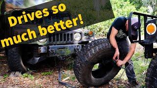 Humvee Build  How To Remove Humvee RunFlats From Tires