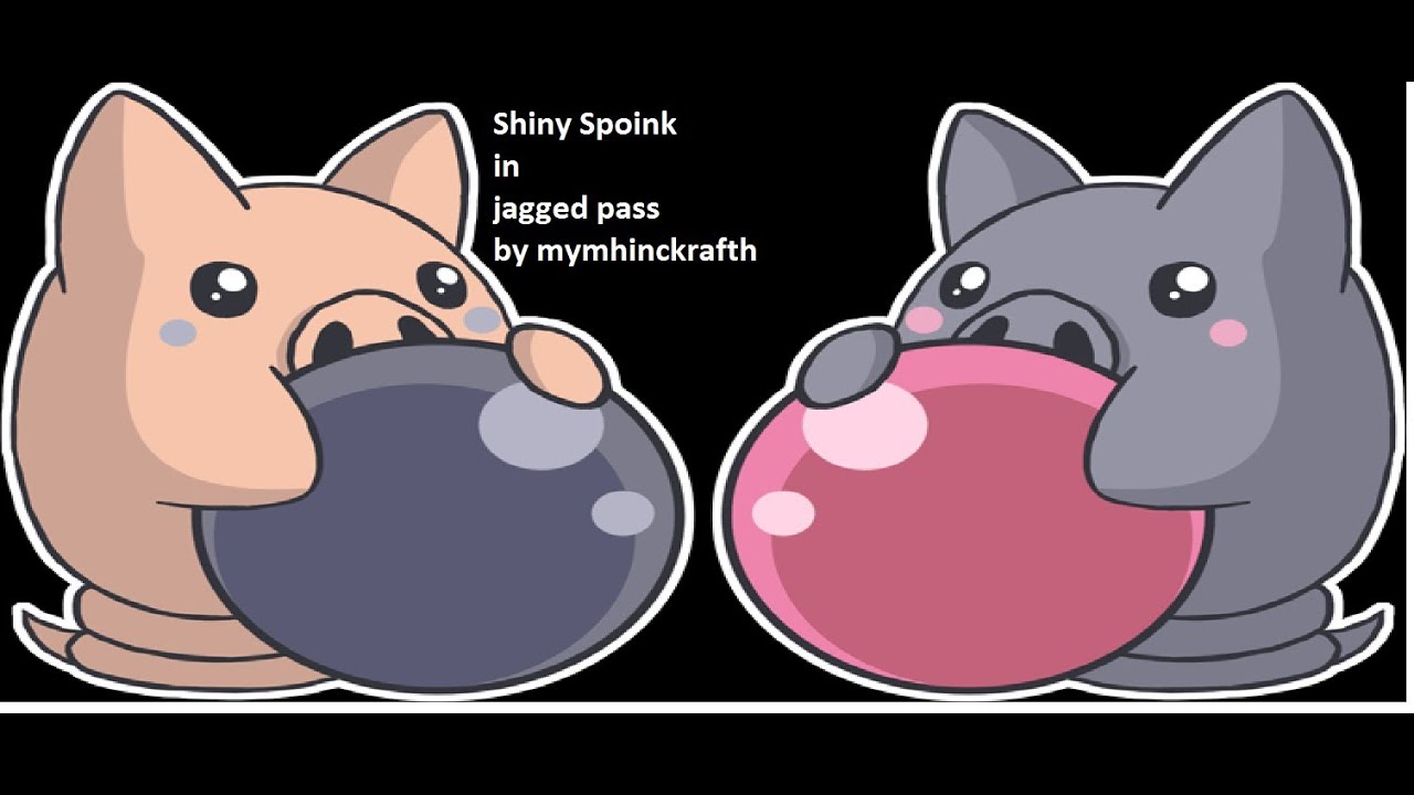 shiny spoink in jagged pass pokemon emerald youtube spoink evolution chart