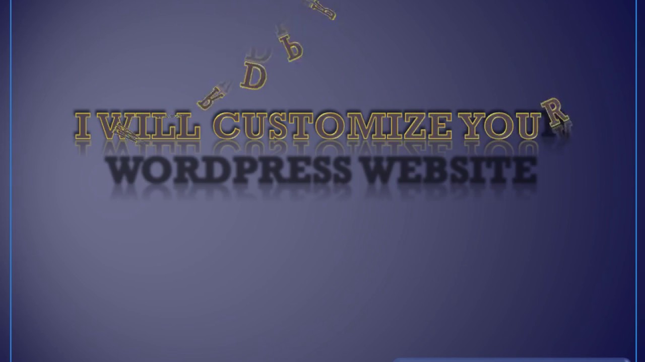 WordPress customization - YouTube