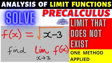 LIMIT FUNCTIONS THAT DOES NOT EXIST (WITH LINEAR SQUARE ROOT) ESSENTIAL DISCONTINUITY PRECALCULUS