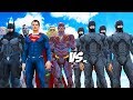 RoboCop Army vs Justice League - Batman, Superman, Wonder Woman, The Flash, Cyborg, Aquaman