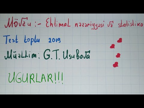 Ehtimal nəzəriyyəsi və statistika 1-54