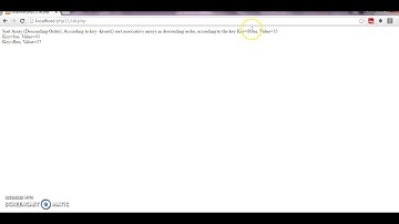 krsort sort associative arrays in descending order, according to the key