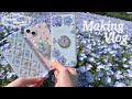 【メイキング動画】ネモフィラと勿忘草のスマホケース💠　海の中道海浜公園【Nemophila ＆ Forget-me-not 】【Handmade Smartphonecases】