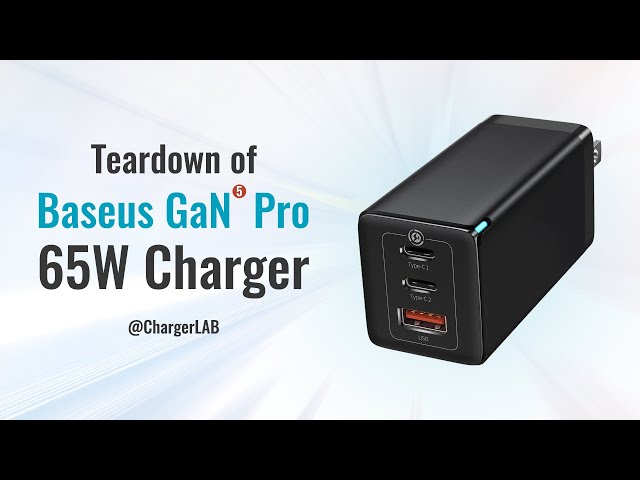 Teardown of Baseus 65W GaN5 Pro Fast Charger (2C1A) 