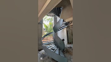 Spiral Staircase India #catalyst #staircasedesign #welding #weldergirl #spiralstaircase #wooden