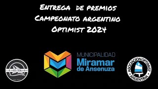 Entrega de Premios Argentino de Optimist 2024
