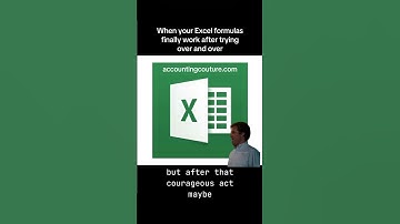What happens when your Excel formulas start working? #accountinghumor #officehumour