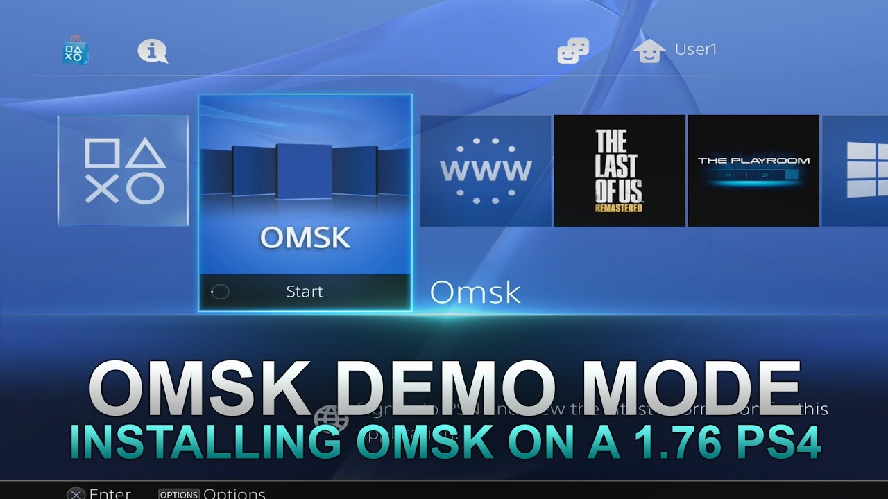 How to install OMSK which is a mode used for Demo Unit PS4's at gam...
