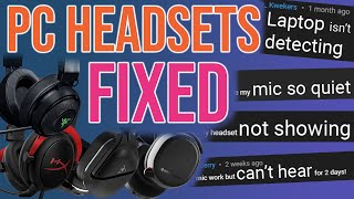 Fix All PC Headsets - Win10/11 - Laptop and Desktop - 3.5mm to USB Adapter