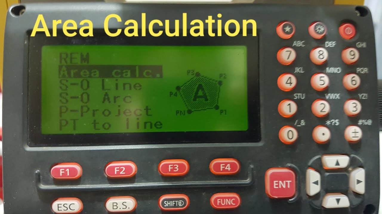 How to used menu Area Calculation in Total Station Topcon GM-50 Series.