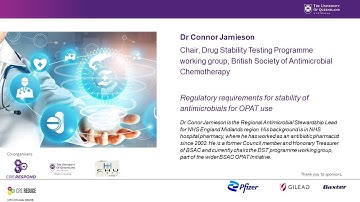 OPAT HITH Solutions for Drug Stability, Dr Conor Jamieson