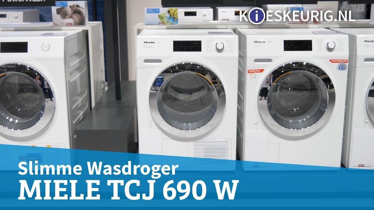 Miele's Slimme Wasdroger TCJ 690 W - IFA 2018 - YouTube