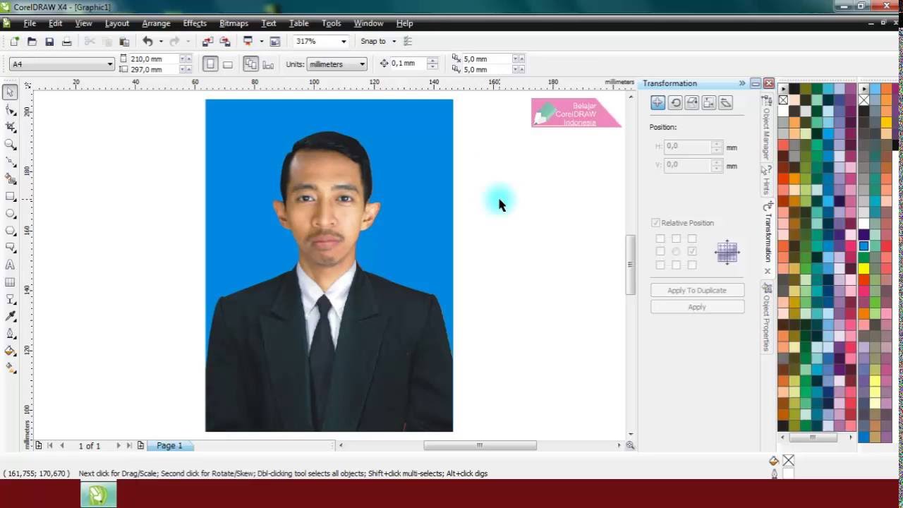 Cara Mengganti Background Foto Formal Di CorelDRAW Belajar