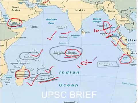 map of indian ocean Indian Ocean Region Map For Upsc Ssc Youtube