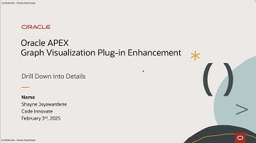 Oracle APEX Graph Visualization Plug-in Enhancement