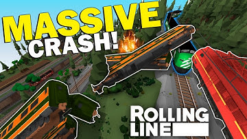 Enorme treinbotsing!! - Rolling Line - VR speelgoedtreinsimulator