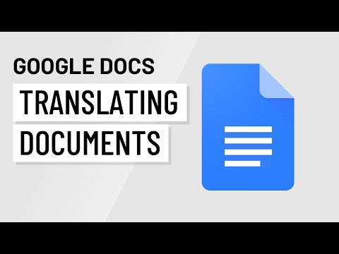 Google Docs: Translating Documents